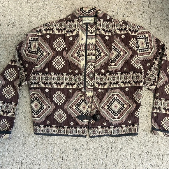 Flashback Santa Fe/ Southwestern vibe jacket in mint condition Sz. L - Picture 2 of 13